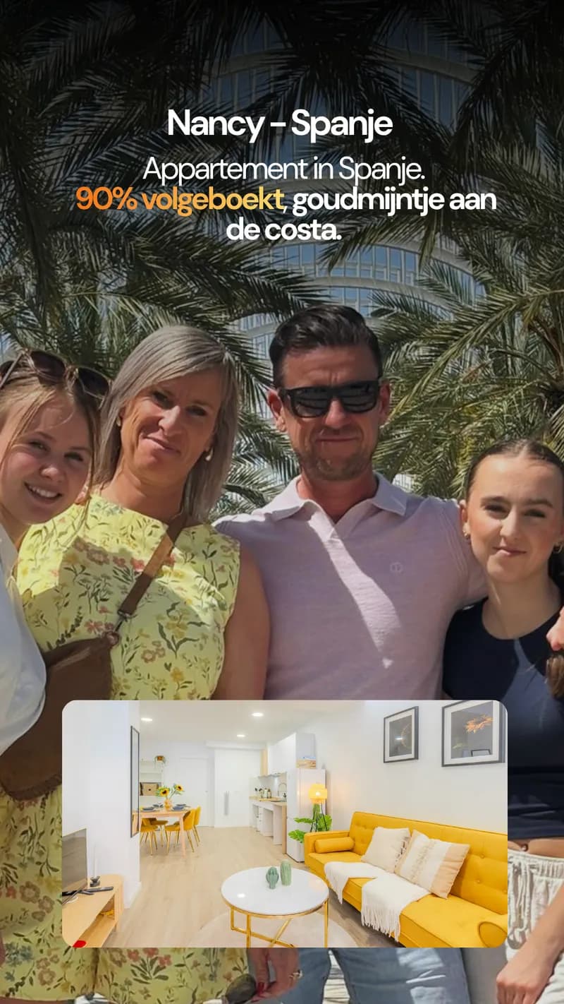 Nancy uit Spanje - appartement aan de costa, 90% volgeboekt