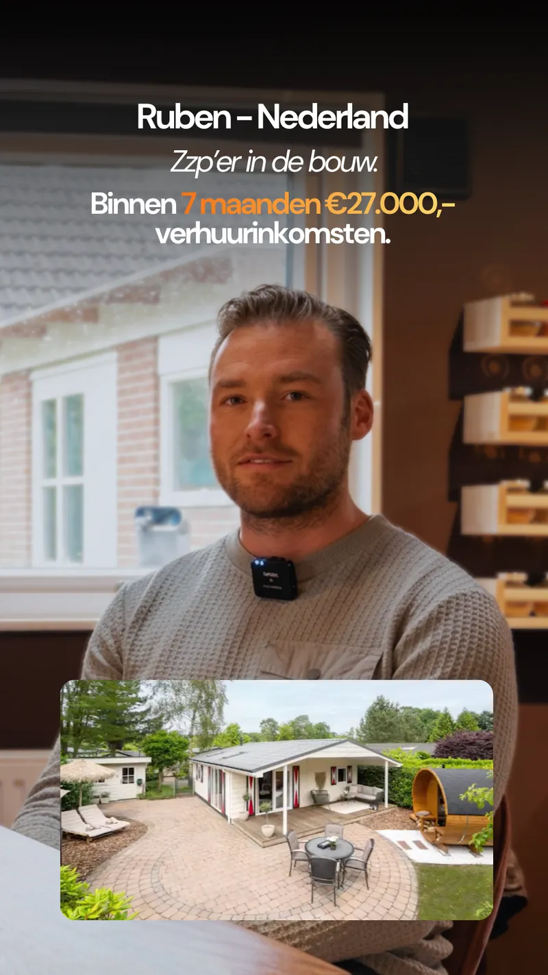 Ruben uit Nederland - binnen 7 maanden 27.000 euro verhuurinkomsten
