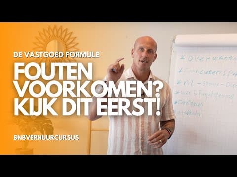 BNB Verhuurcursus video