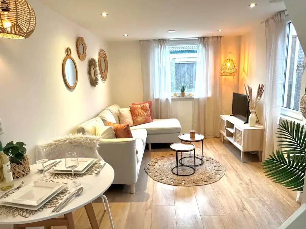 Woonkamer van de voorbeeldwoning