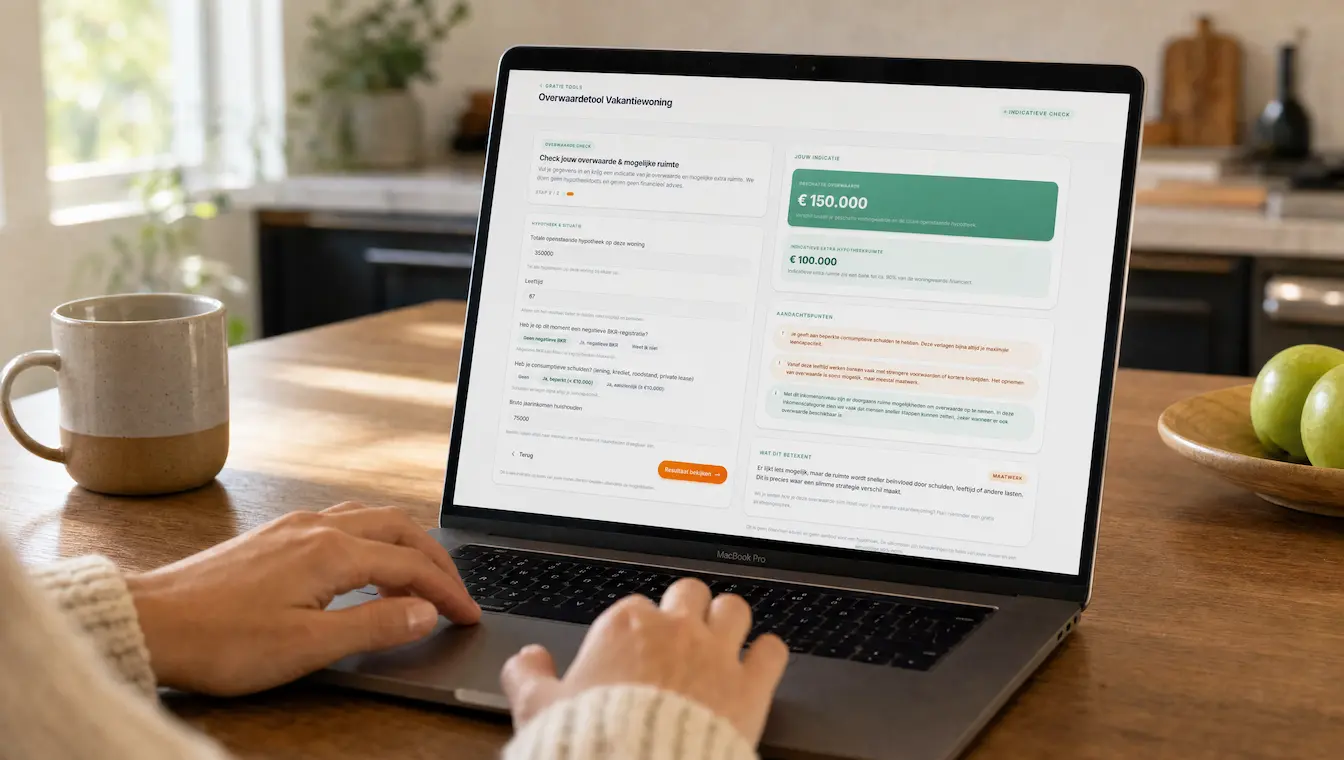 Overwaardetool Vakantiewoning